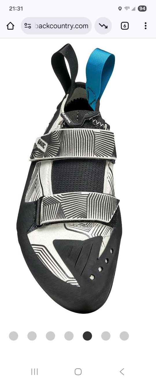 scarpa quantic rock climbing shoes