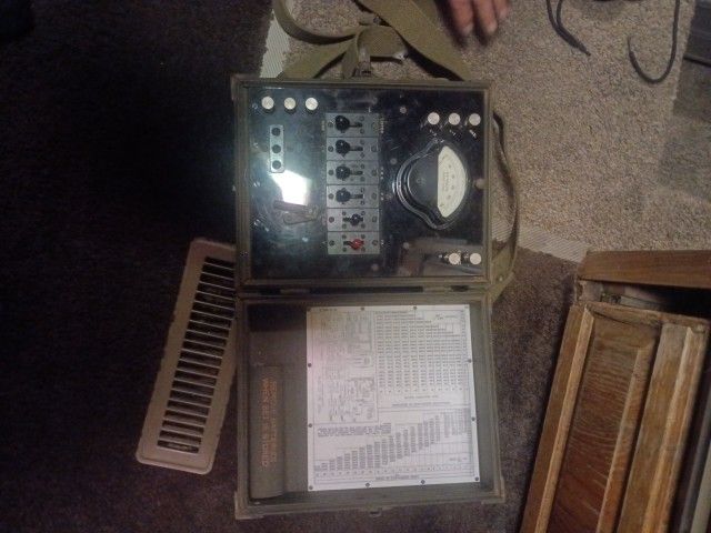 Vintage Original 1942 WW11 In Case Telephone π For Sale.