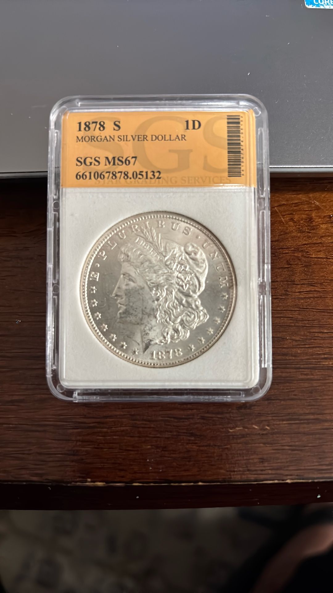 Morgan Silver Dollar 1878 S 