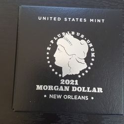 2021 Silver Morgan Dollar New Orleans 99%Silver