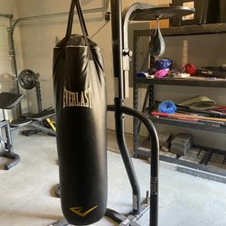 Everlast Boxing Stand, 100 Lb Bag And Speed Bag