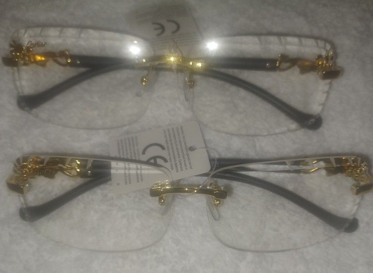 Cartier Clear Glasses (Sold Separately)