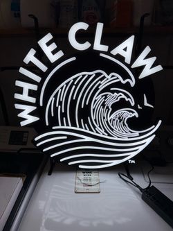 Brand new White Claw on premise 24” led faux neon sign
