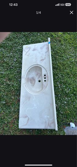 Tan Bathroom countertop
