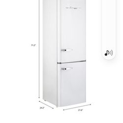 Unique 10 cu/ft Solar Powered DC Bottom Mount Refrigerator – AC convertor to run on a standard household AC plug (sold separately)

