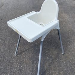 Gently Used IKEA  ANTILOP High Chair with Tray - $10