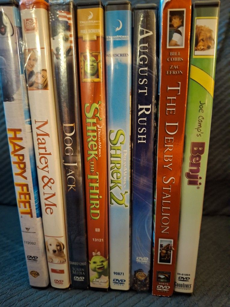 Lot Of 8 DVDs, Kids. $39.95, OBO.