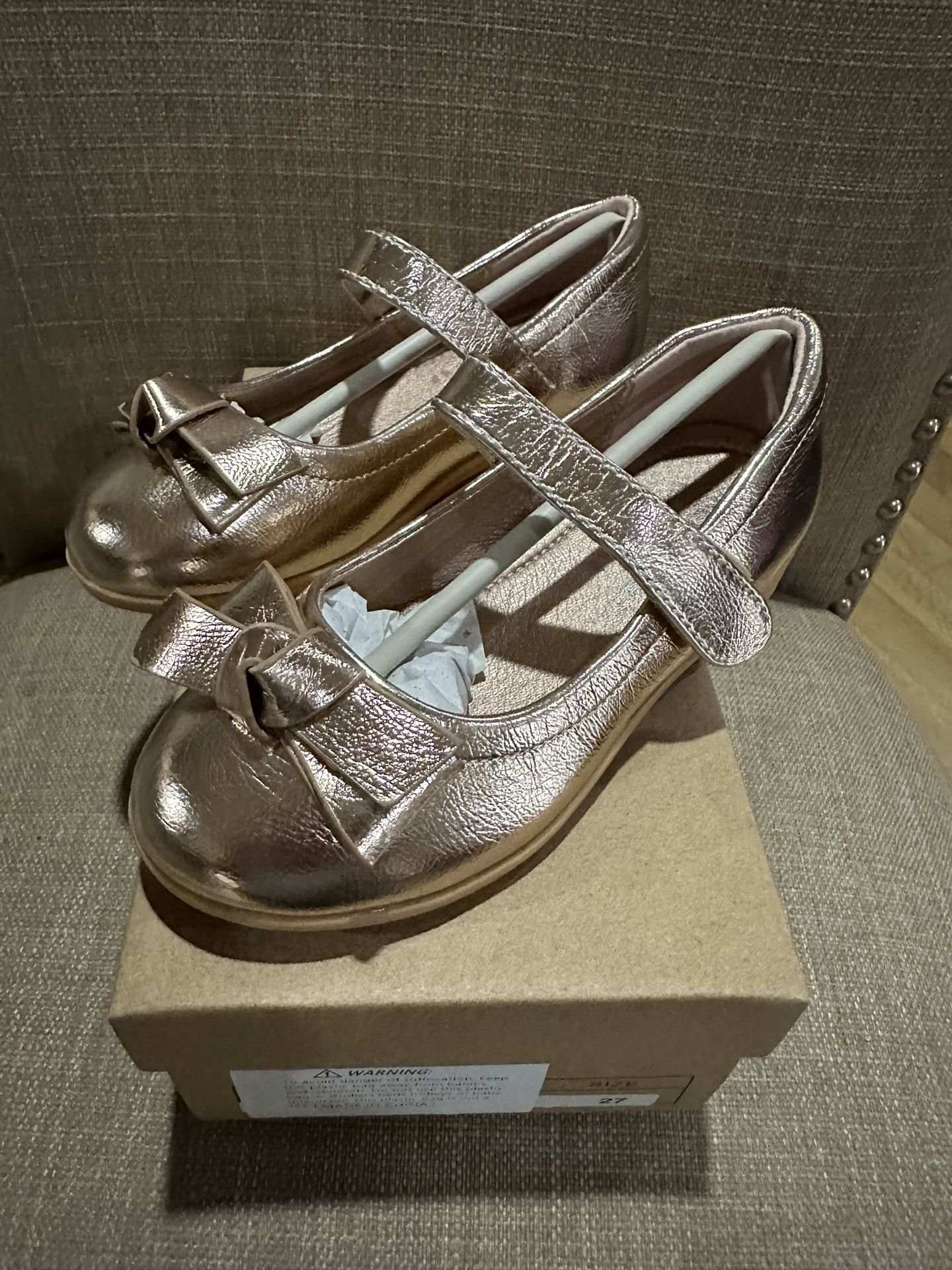 Rose Gold Flat Shoes Size 10.5 Toddler Shoes