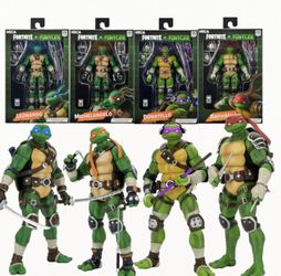 [4-Piece] TMNT x FORTNITE [NECA] Raph, Mikey, Leo, and Don