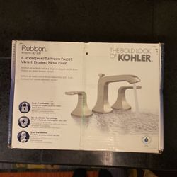 Kohler Rubicon 8” Widespread 2-Handle Bathroom Faucet (Brushed Nickel)
