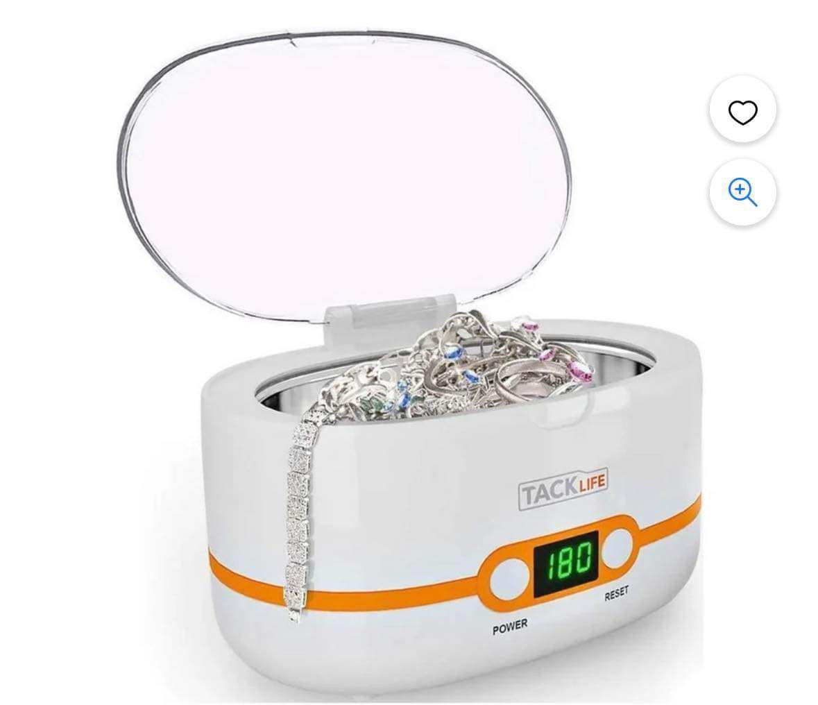 Ultrasonic Cleaner, Professional Ultrasonic Jewelry Cleaner 20oz, with Five-Digit Timer