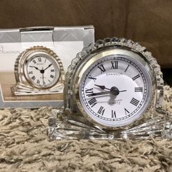 Godinger Shannon Crystal Mantle Clock, Small 