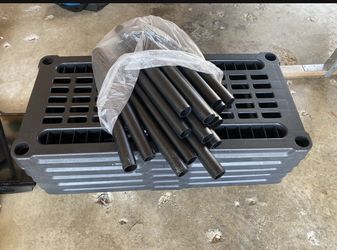 Ventilated Plastic Storage Shelves (Black)