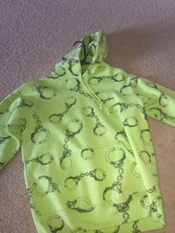 Supreme Neon Green Handcuff Hoodie (Size M) (Trade for Yezzys)