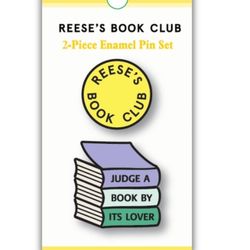 Reese's Book Club 2 Enamel Pins Set