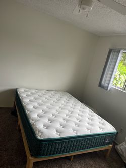 Queen bed —frame and mattress