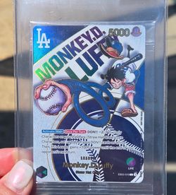 NM Sealed 2025 Dodgers luffy promo card