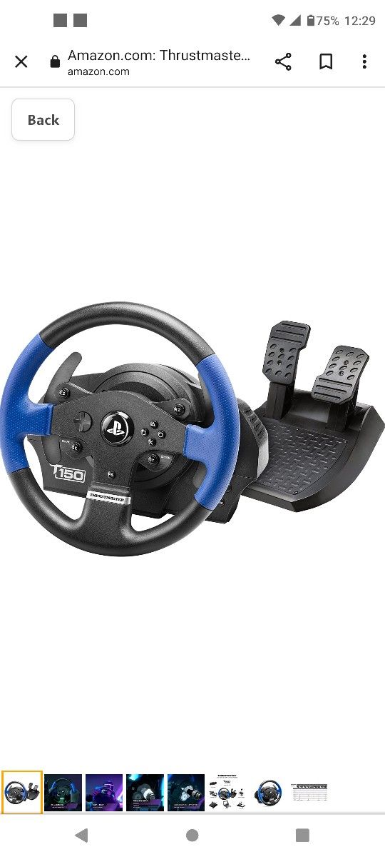 Thrustmaster T150 Steering Wheel And Pedal Set PS4 And PS5
