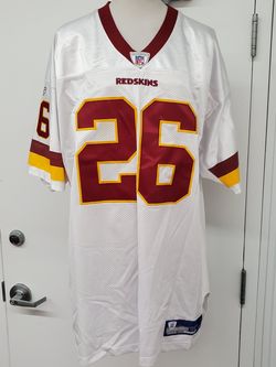 REEBOK Men's Clinton Portis #26 Authentic 100% REAL SEWN Jersey Size 54 3XL EXCELLENT USED CONDITION NO DEFECTS