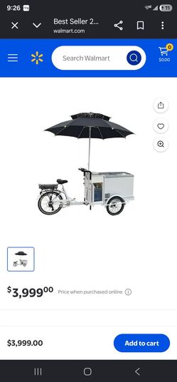 Electric ice cream bike