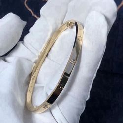 Cartier Small love yellow gold bracelet size 17.