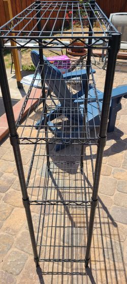 4 tier metal shelf