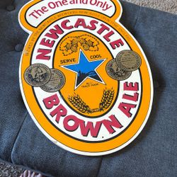 Newcastle Brown Ale Sign