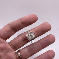 Princess Diamond Engagement Ring (5.28 C.t) Cert!