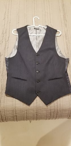 Black and gray vest