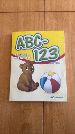 Abeka workbook K4 phonics & numbers