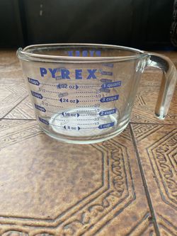 Vintage Pyrex Blue Measuring Dish 4 Cups, Vintage Pyrex Measuring