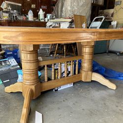 Oak dining table