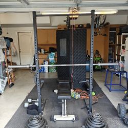 Weight Rack Set With Bench