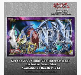 2026 SDCC Konami Yu-Gi-Oh! Game Exclusive Playmat Comic Con Limited TCG New