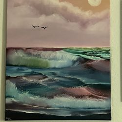 Neon ocean - wall decor