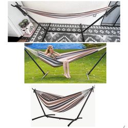 Hammock With Stand | 450Lbs Capacity Indoor & Outdoor