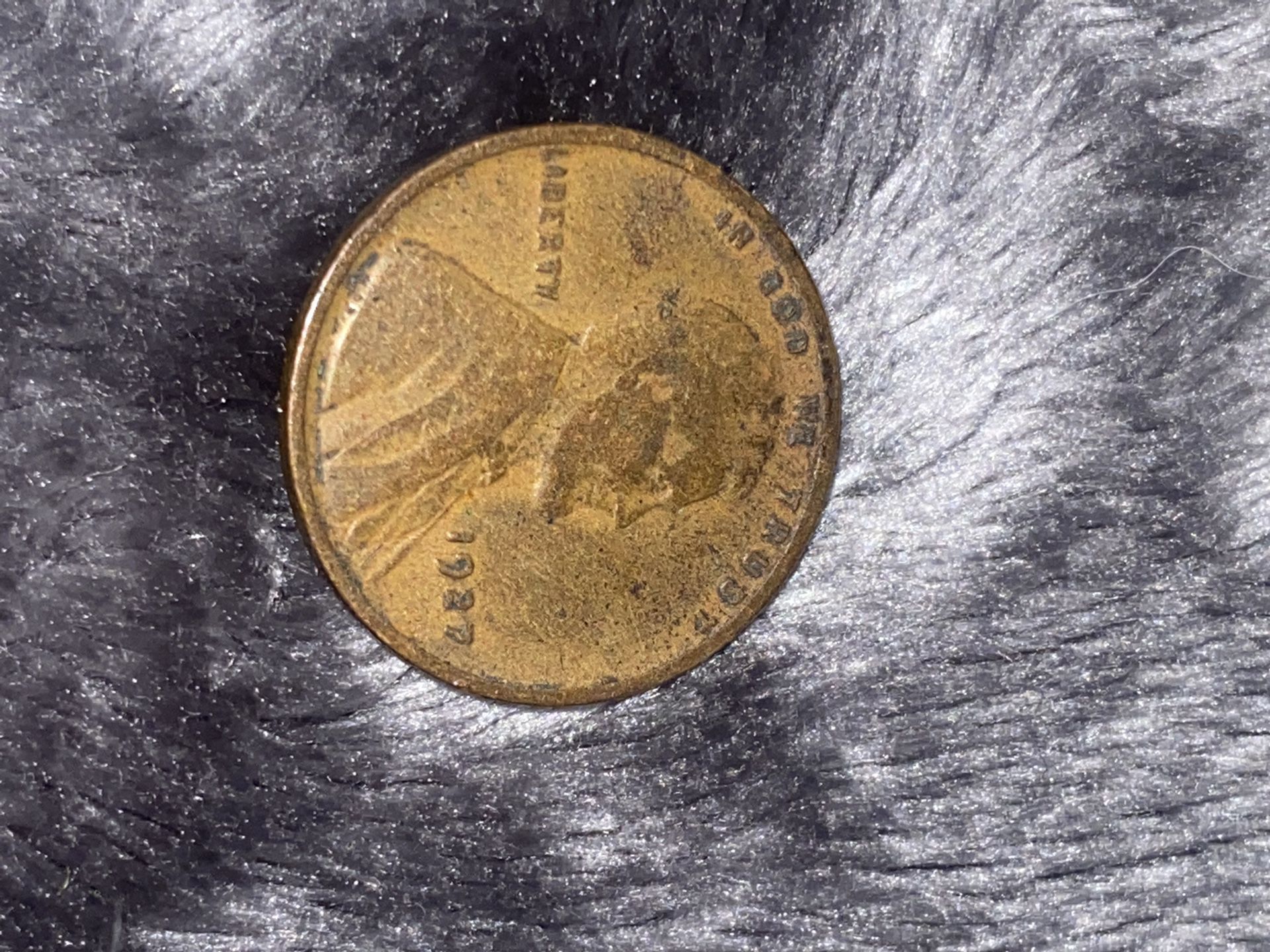 1927 Lincoln Wheat Cent Penny Coin 