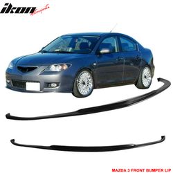 Fits 2007-2009 Mazda 3 Mazda3 Type-K Front Bumper Lip Spoiler PU