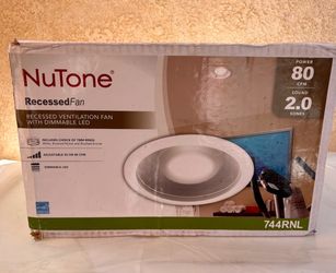“Bathroom Exhaust Fan w/ Light 50-80 CFM Adjustable ENERGY STAR Ceiling Vent