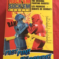 Rockem Sockem Fighting Robots Game Mattel Classic Toy, Mini. Brand New 