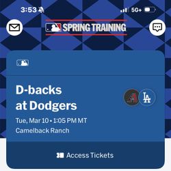 Dodgers Vs Dbacks Tickets