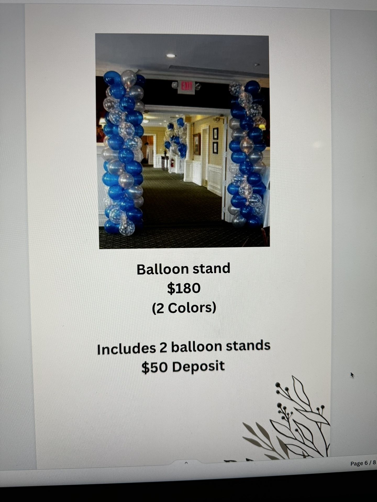 Balloon Stand 