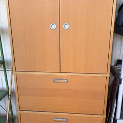 IKEA Storage Cabinet W 2 Lateral Filing Drawers 