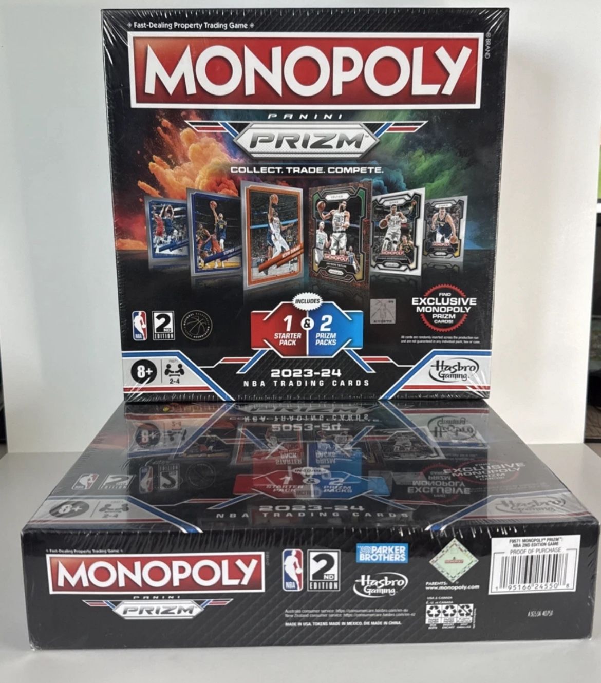 2023-24 Panini Prizm NBA Monopoly 2nd Edition Board Game Lot (x2) NEW Sealed