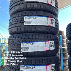 215/50R17 falken Set of Tires Installed and Balanced Set de Llantas Nuevas Instaladas y Balanceadas