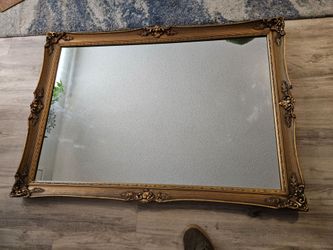 Vintage ornate large mirror