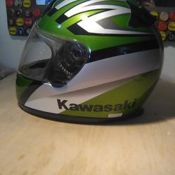 Kawasaki Motorcycle Helmut And Bag  Small