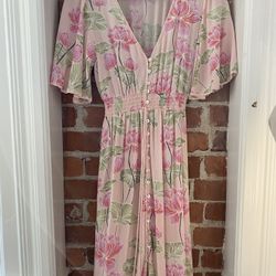 Gorgeous Floor Length Floral Dress Size S/M