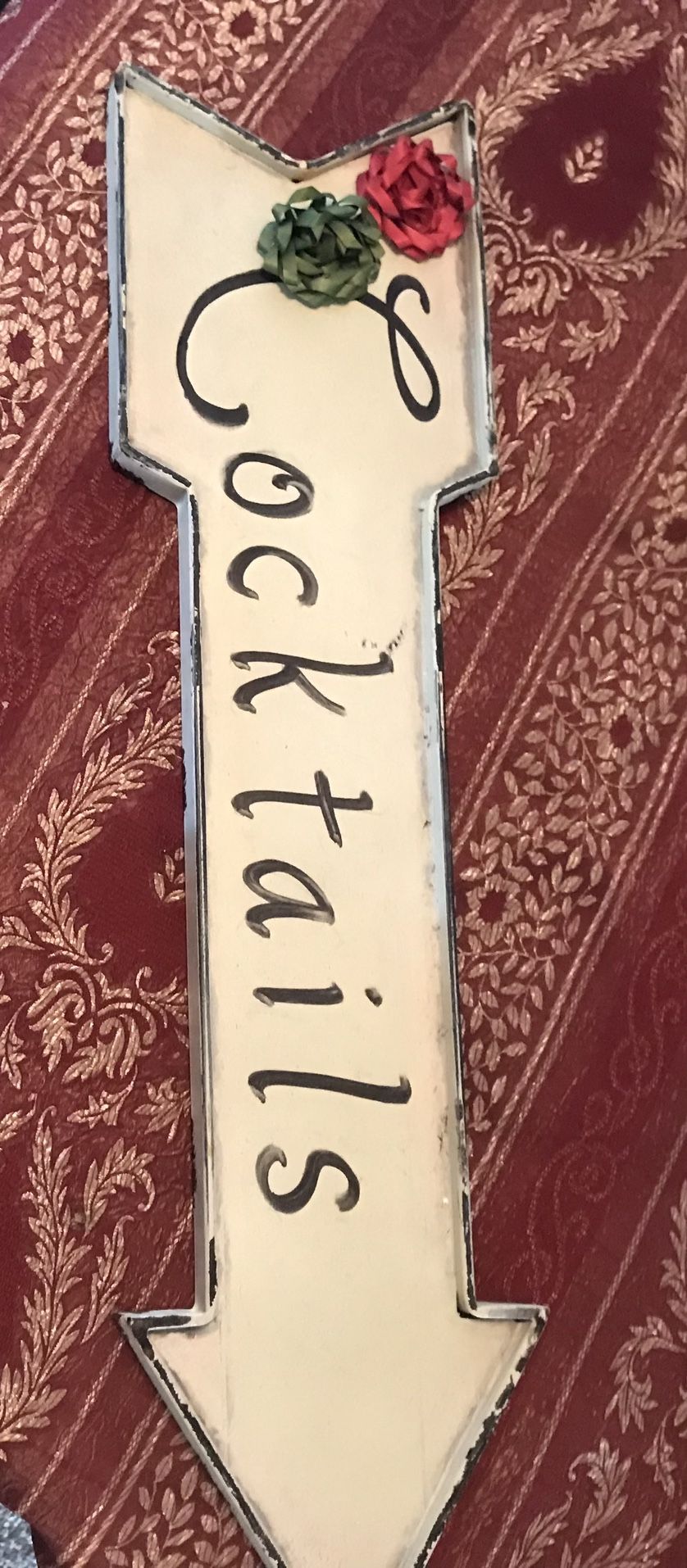 Metal Cocktail Sign