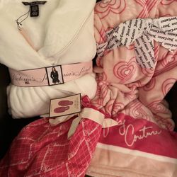 Robe, Throw, and Matching Slippers